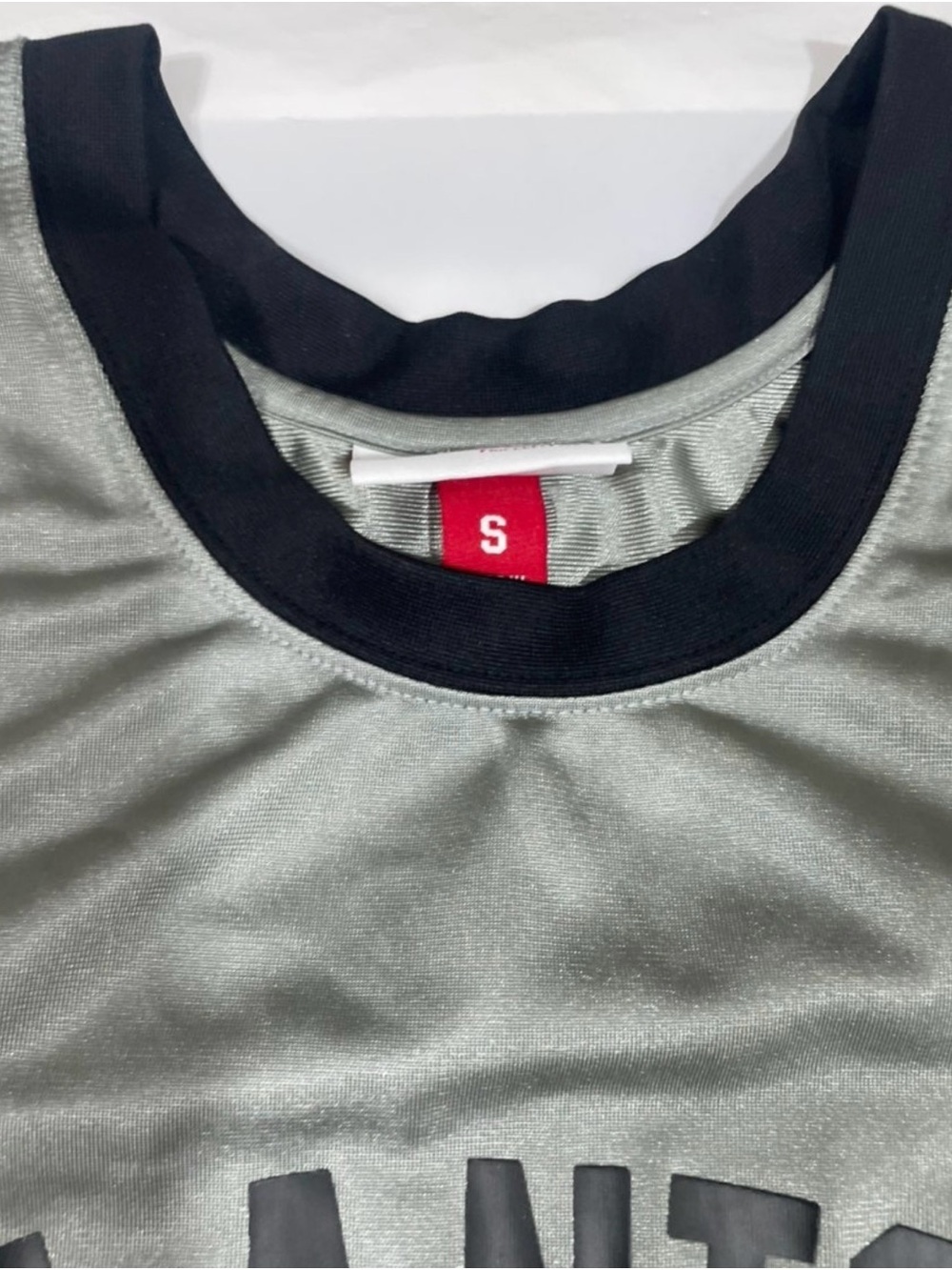 Spurs San Antonio Retro Stripe Basketball Jersey - Gray with Teal, Pink & Orange - Picture 4 of 5